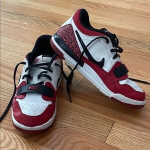 Nike Kids Red and White Athletic Sneakers